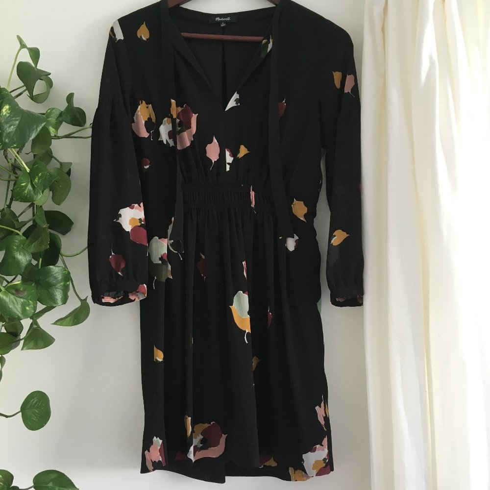 Madewell Abstract Floral Dress